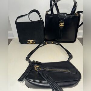 Lot of 3 Black Vintage Salvatore Ferragamo Bags/Purses